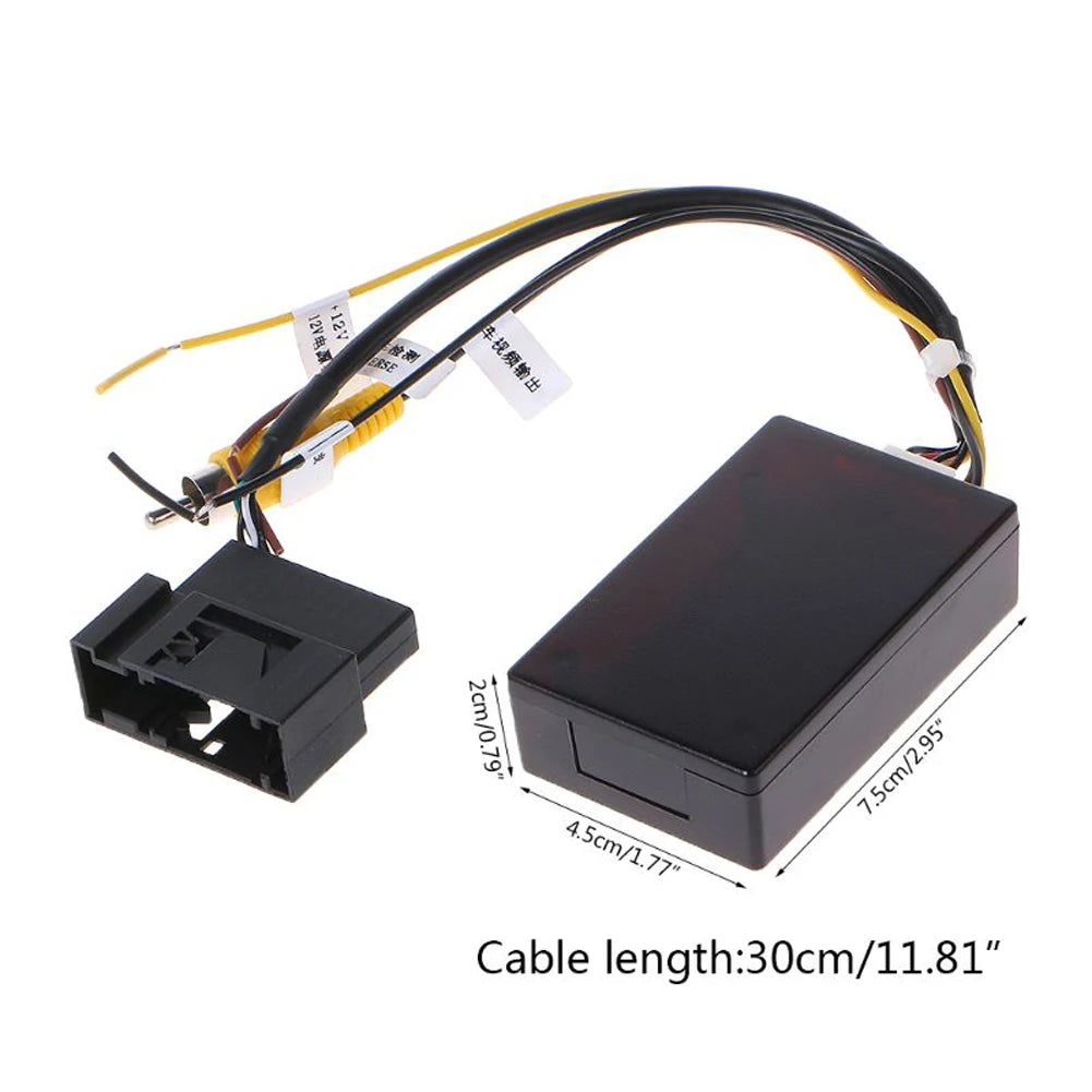 12V Rearview Camera Adapter RGB To AV Reverse Camera Interface Reversing Camera Signal Converter for VW RCD510 RNS510 RNS315 Peaceful Pleasures Health and Wellness