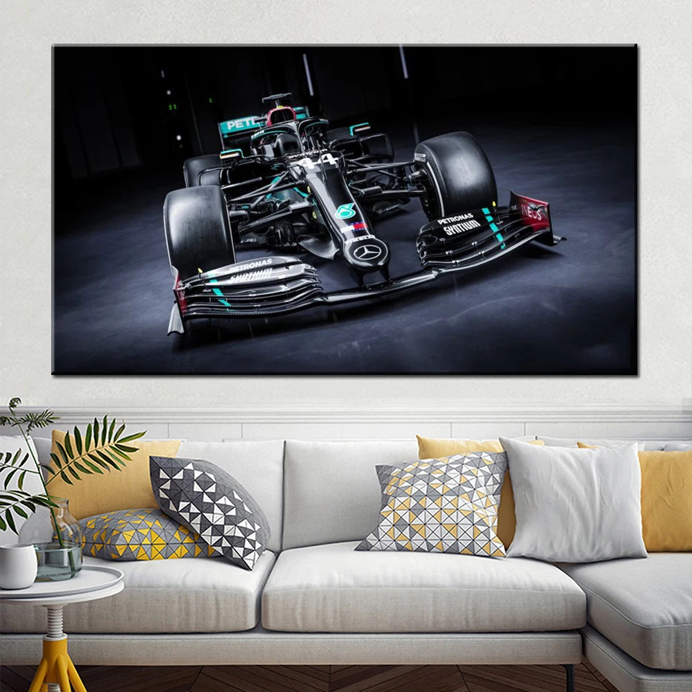 F1 W11 EQ Performance Canvas Art Poster | Racing Wall Decor Canvas Wall Art Peaceful Pleasures Health and Wellness