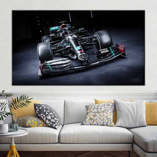 F1 W11 EQ Performance Canvas Art Poster | Racing Wall Decor Canvas Wall Art Peaceful Pleasures Health and Wellness