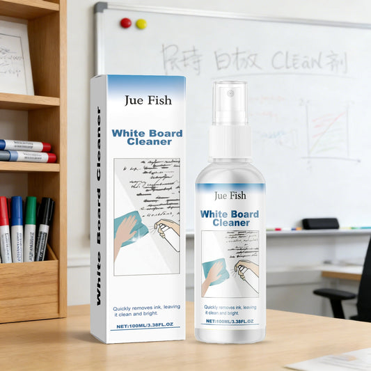 Jue-Fish 100ml Whiteboard Cleaner Spray | No Residue Fast Clean Whiteboard Cleaner Spray Peaceful Pleasures Health and Wellness