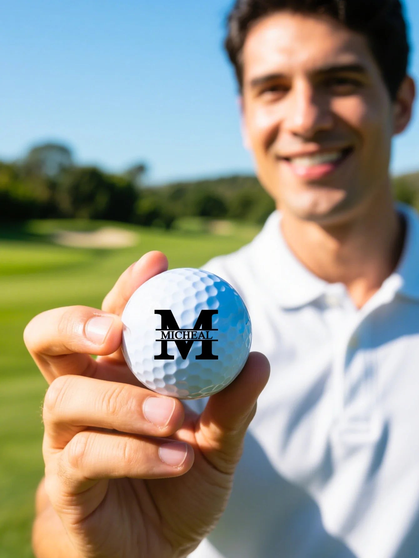 Custom Text Golf Balls Personalized Golf Ball Set 1 2 6 Pack Gift for Dad Boyfriend Golf Lover Birthday Fathers Day Gift Peaceful Pleasures Health and Wellness