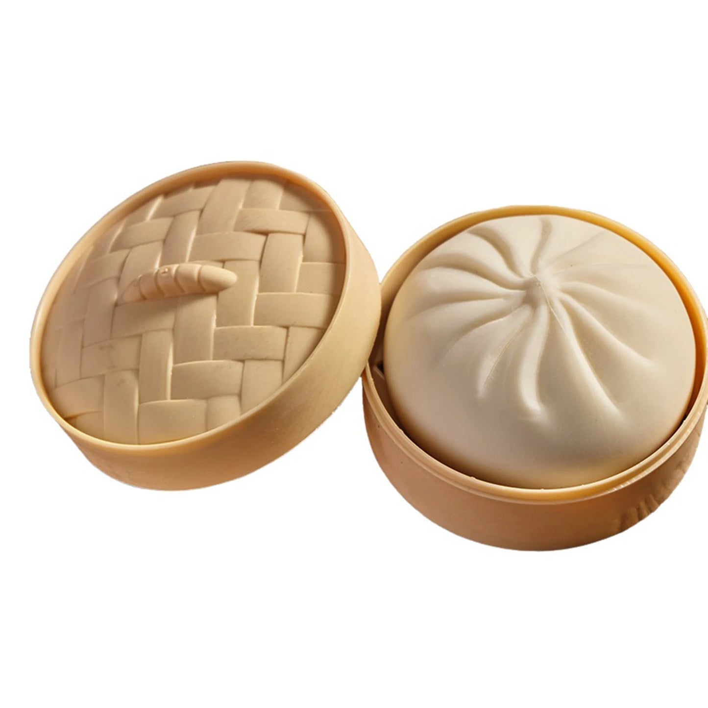 Steamed Bao Bun Squishy Ultra-Soft Decompression Toy,Anxiety Relief Squeeze Toy,Trick, Play Funny, Relieve Stress,Big Bun Toy Peaceful Pleasures Health and Wellness B