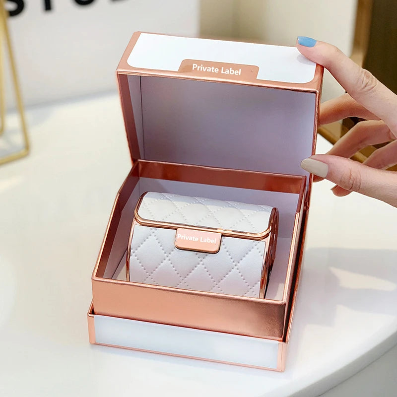 4-Color Matte Lipstick Set | Chain Bag White Leather Gift Box