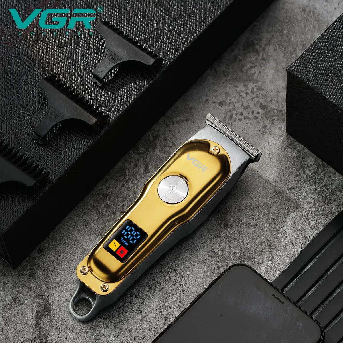 VGR 290 Mini Hair Cutting Machine Cordless Electric Hair Clipper Professional Bald Haircut Machine Barber Hair Trimmer for Men Peaceful Pleasures Health and Wellness