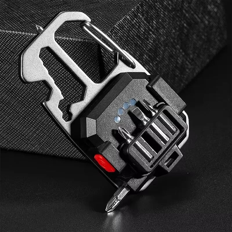 COB Keychain Work Light with Battery Display 8Mode Rechargeable High Lumens Portable LED Light for Camping Hiking Running Peaceful Pleasures Health and Wellness