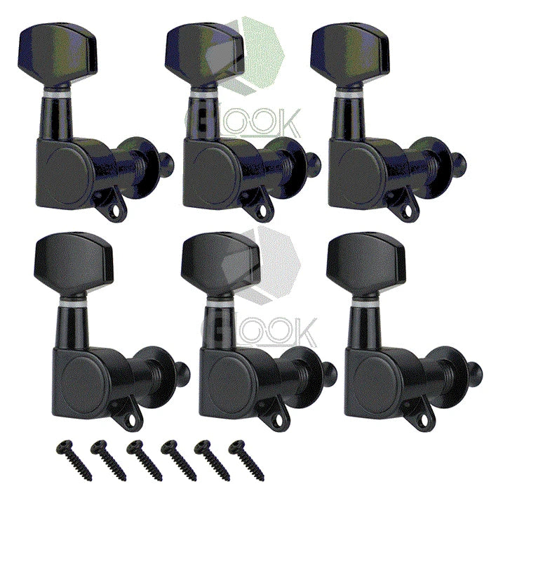 FLEOR 3x3 Tuning Pegs Acoustic Guitar Machine Heads Tuners Keys 3L3R