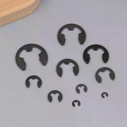 120PCS Black Stainless Steel E-Clip Snap Ring Circlip Set M1.5–M10 Retaining Circlip Set Peaceful Pleasures Health and Wellness