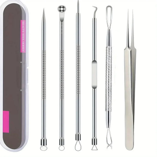 Stainless Steel Blackhead & Blemish Removal Tool Set Skin Care Tool Set Oasis Select