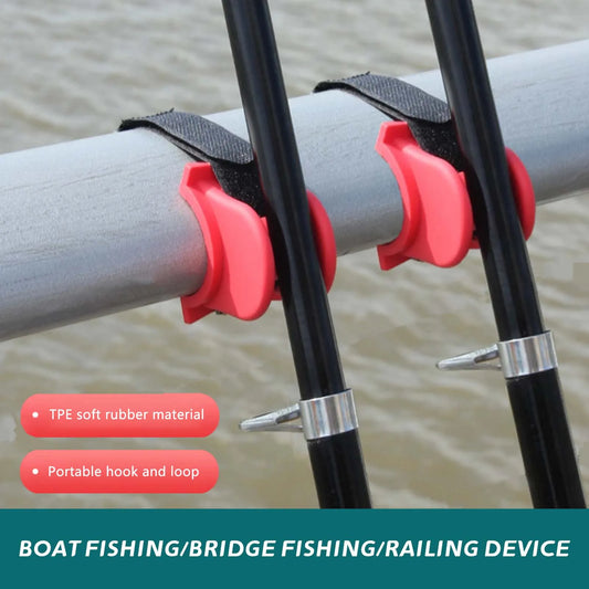U-Shaped Boat Fishing Rod Holder with Sturdy Construction TPE Fishing Baits Keeper Suitable for Kayak Marine Fishing Peaceful Pleasures Health and Wellness