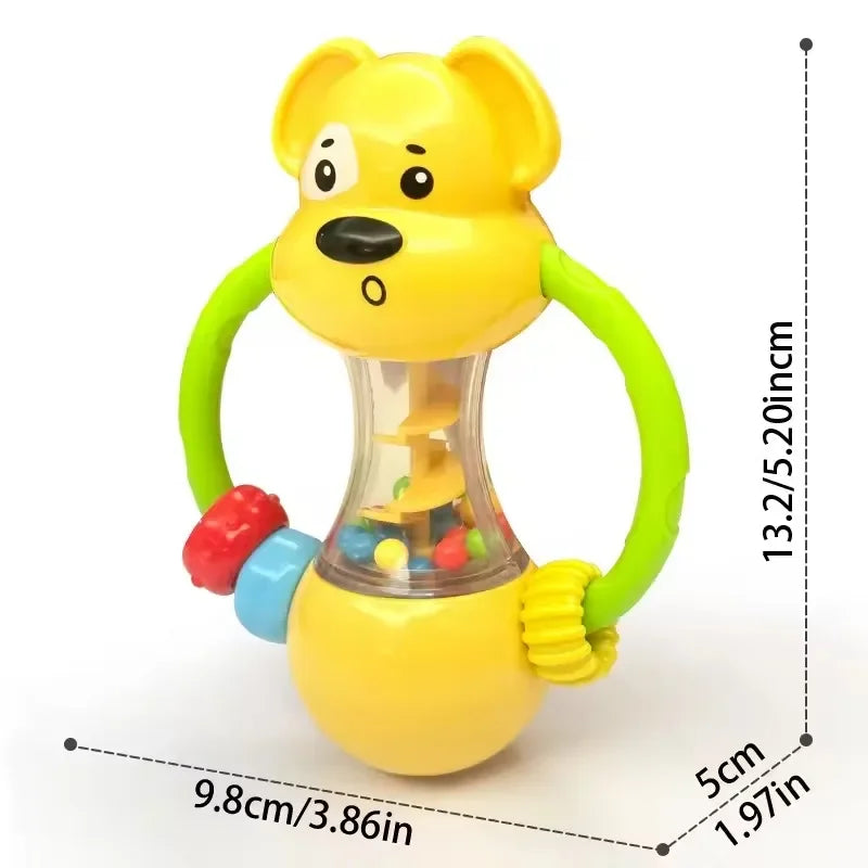 Soft Baby Grasping Ball Rattle with Bell | Sensory Toy