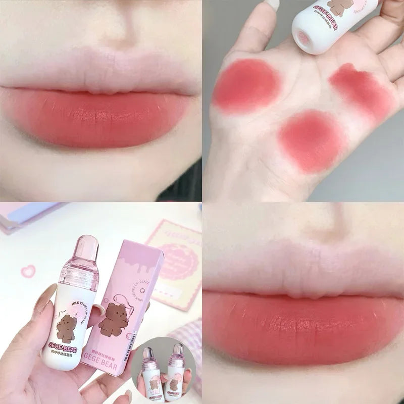 Gege Bear Matte Velvet Lip Glaze – Waterproof Long-Lasting