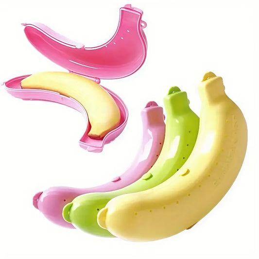 Banana Protector Container | Plastic Fruit Case for Travel & Lunch Fruit Storage Case Peaceful Pleasures Health and Wellness