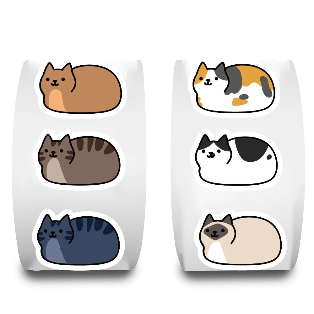 500 Kawaii Cat Stickers – Waterproof for Laptop, Phone & More