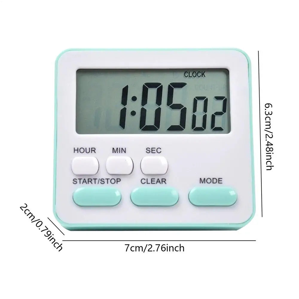 new Digital Kitchen Timer With Large Display 24-Hour Countdown Alarm For Cooking Baking, Study Workout Games & Classroom Peaceful Pleasures Health and Wellness Green
