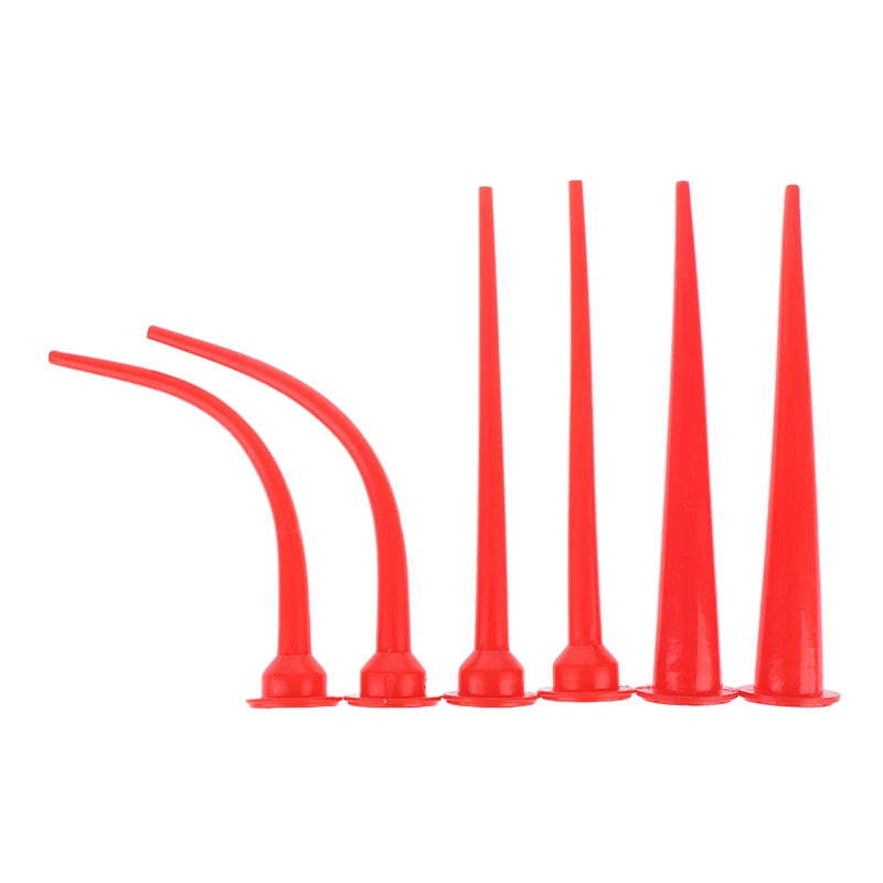 1/2/3sets Eco-friendly ABS Plastic Caulking Nozzle Applicator Sausage Caulking Extension Tool Camber/Long Caulking Nozzle Set Peaceful Pleasures Health and Wellness 2sets