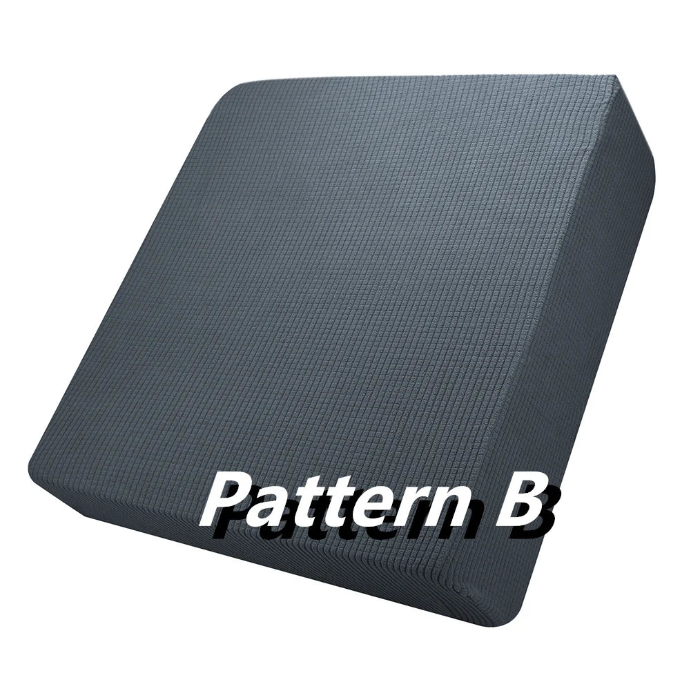 Jacquard Sofa Seat Cushion Slipcover Modern Sofa Cushion Cover Furniture Cushion Cover Chair Cushion Covers Furniture Replacemen Peaceful Pleasures Health and Wellness B Pattern DarkGrey 2 Seater 100-125CM