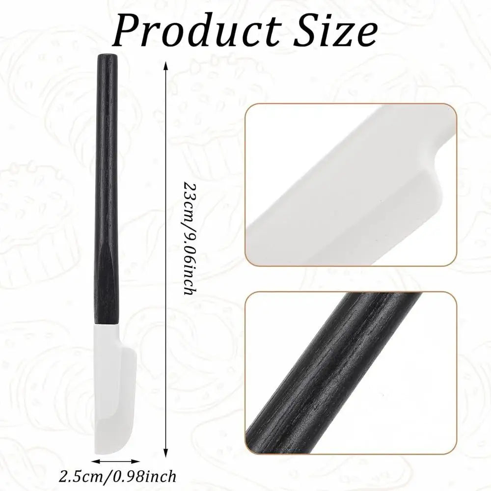 Wooden Handle Silicone Spatula – Heat-Resistant Baking Scraper