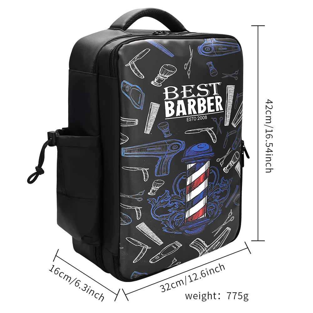 Hair Stylist Backpack Multi-Functional Hair Cutting Tool Bag Storage for Hair Dryer Electric Clipper Barber On-The-Go Use Peaceful Pleasures Health and Wellness A