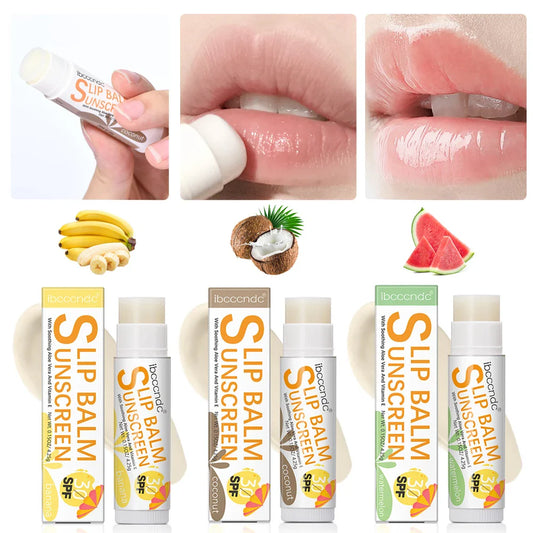 ibcccndc SPF 30 Sunscreen Lip Balm – Fruit Flavors, UVA Protection Sunscreen Lip Balm Oasis Select