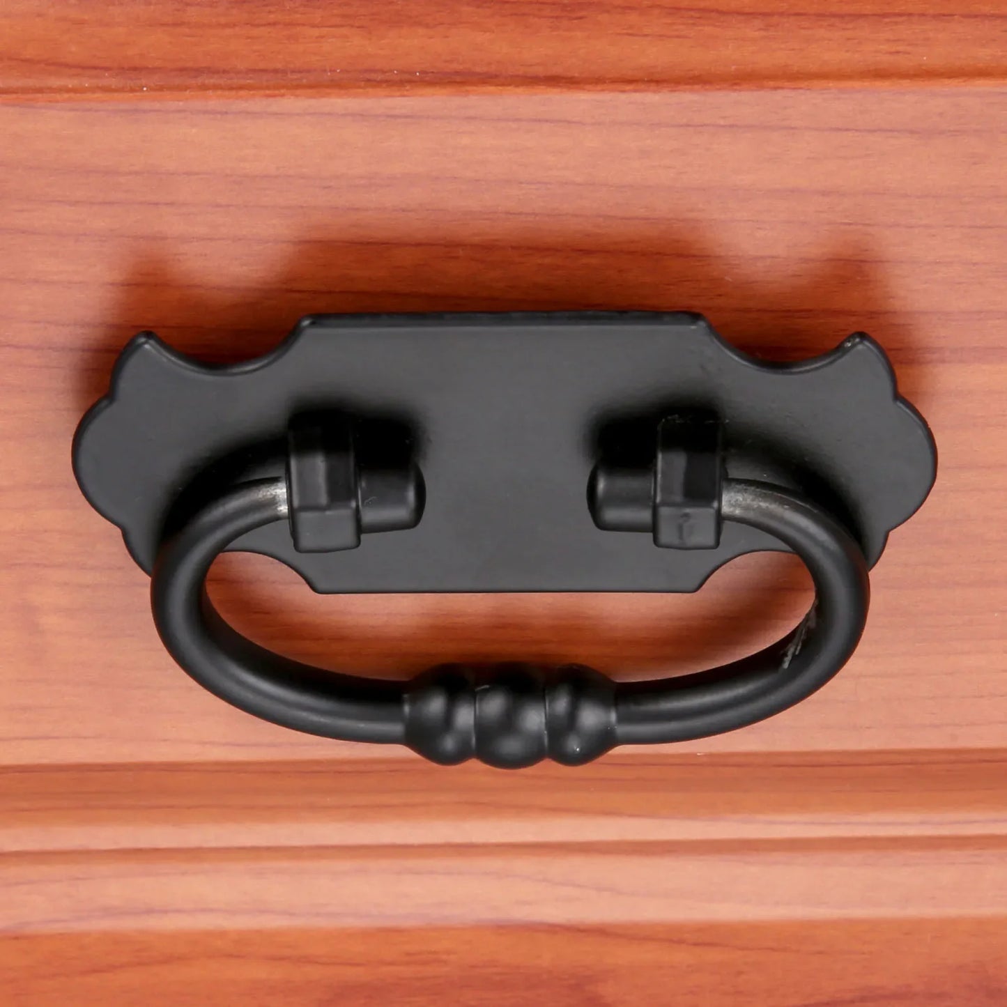 Vintage Black Zinc Alloy Drawer Pull Handle 88x56mm | Cabinet Knob