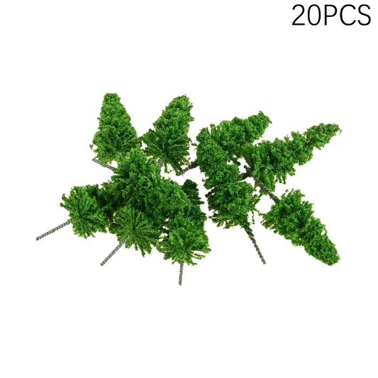 20Pcs Miniature Trees 5.4cm | Railway Model & Diorama Decor Miniature Model Trees Oasis Select Default Title