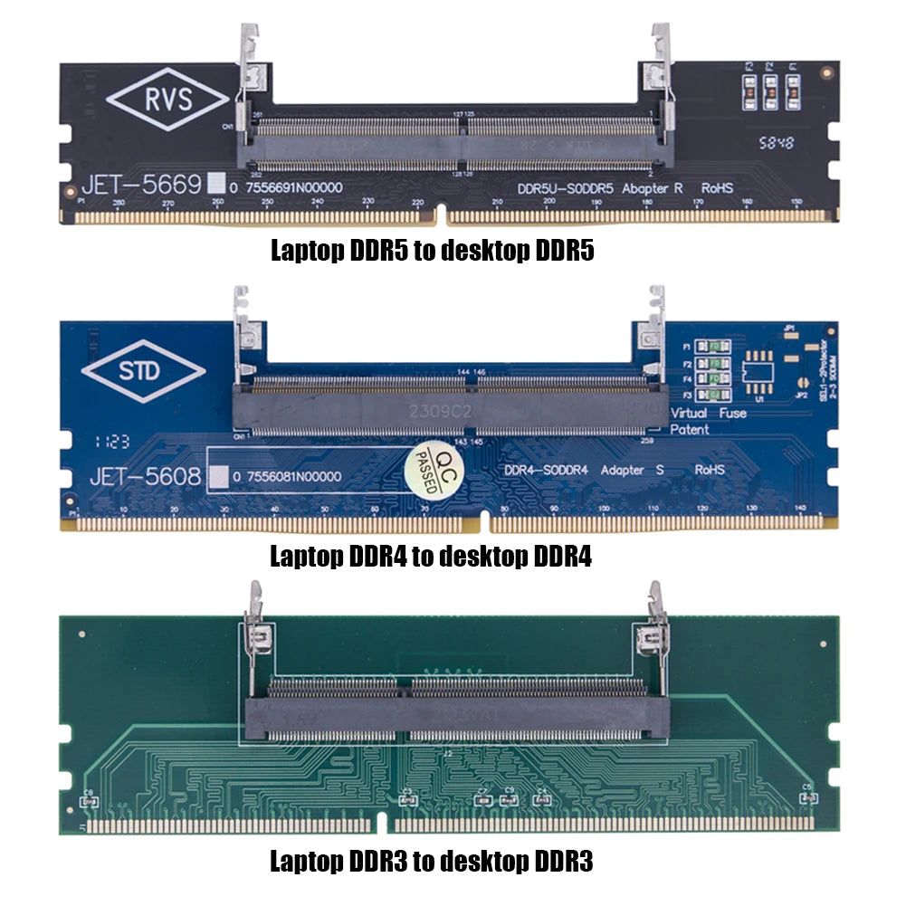 SO-DIMM to DIMM Memory Adapter – DDR3 DDR4 DDR5 Laptop to Desktop Computer Memory Adapter Peaceful Pleasures Health and Wellness