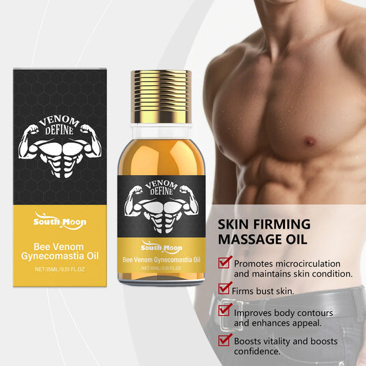 Men's Bee Venom Chest Firming Sculpting Massage Oil – 15ml