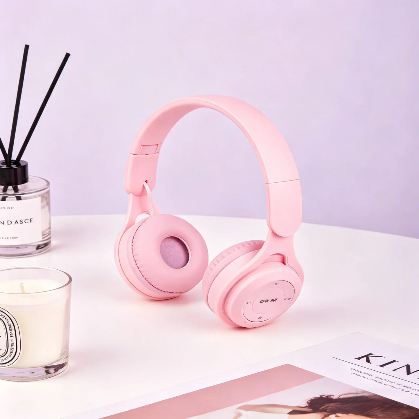 M6 Macaron Wireless Bluetooth Gaming Headset with Mic