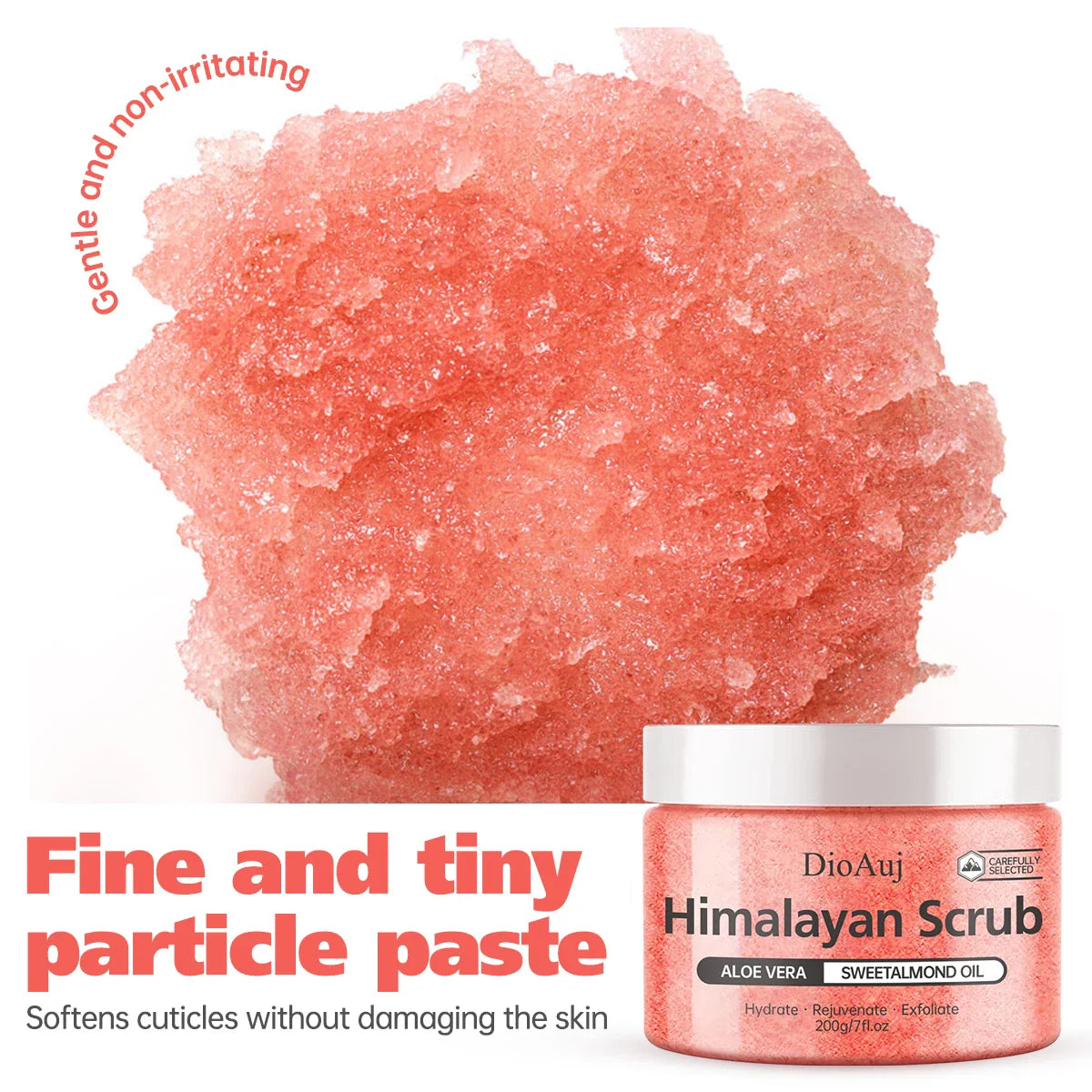 Himalayan Salt Scrub & Body Soufflé – Natural Exfoliant 200g
