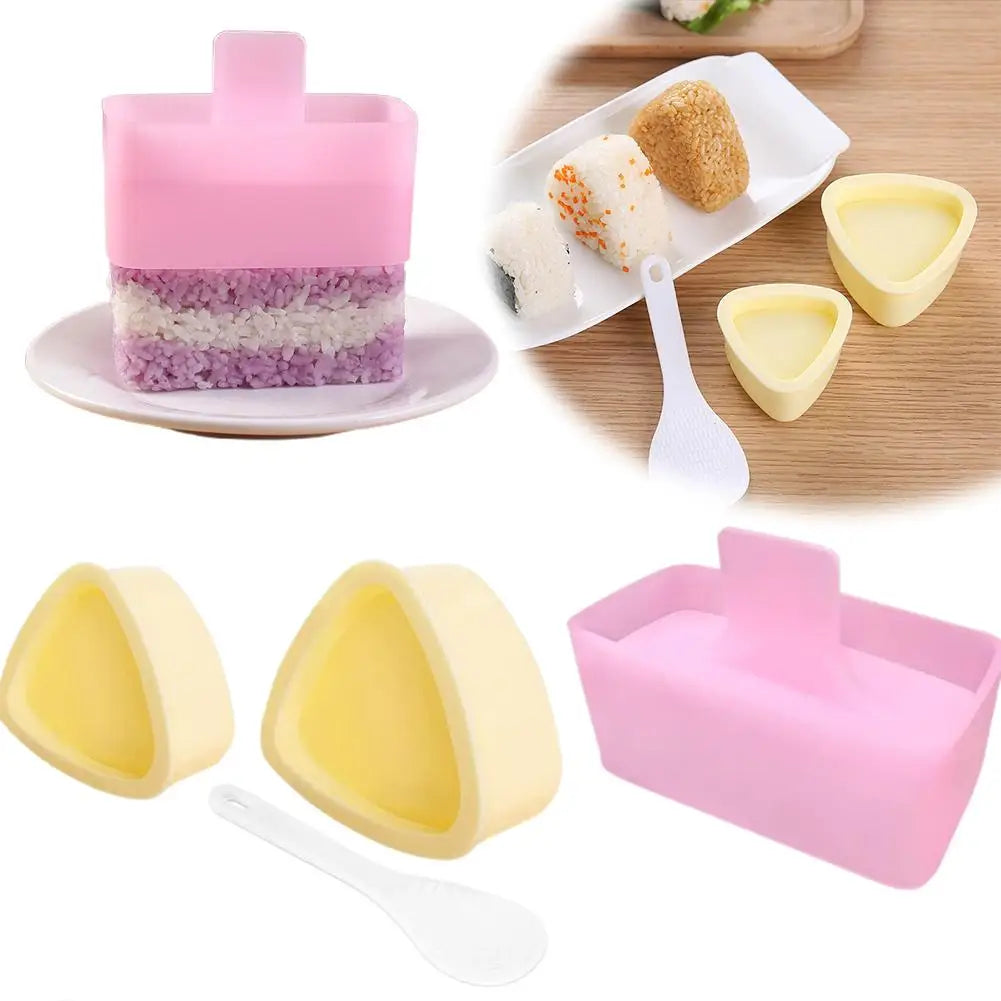 3PCS New Kitchen DIY Sushi Mold Rice Ball Food Press Sushi Maker Mold Japanese HomeBento Accessories Tools Peaceful Pleasures Health and Wellness