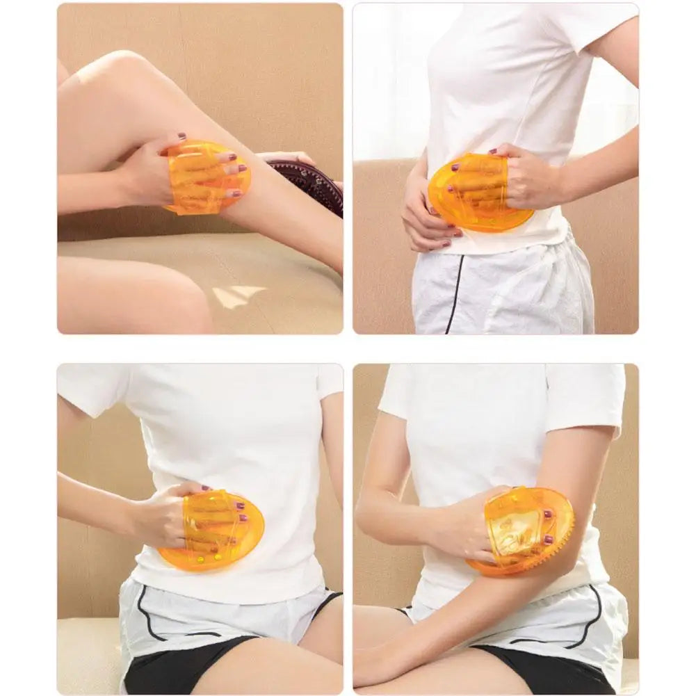 Handheld Silicone Meridian Massage Brush – Body & Leg Scraping