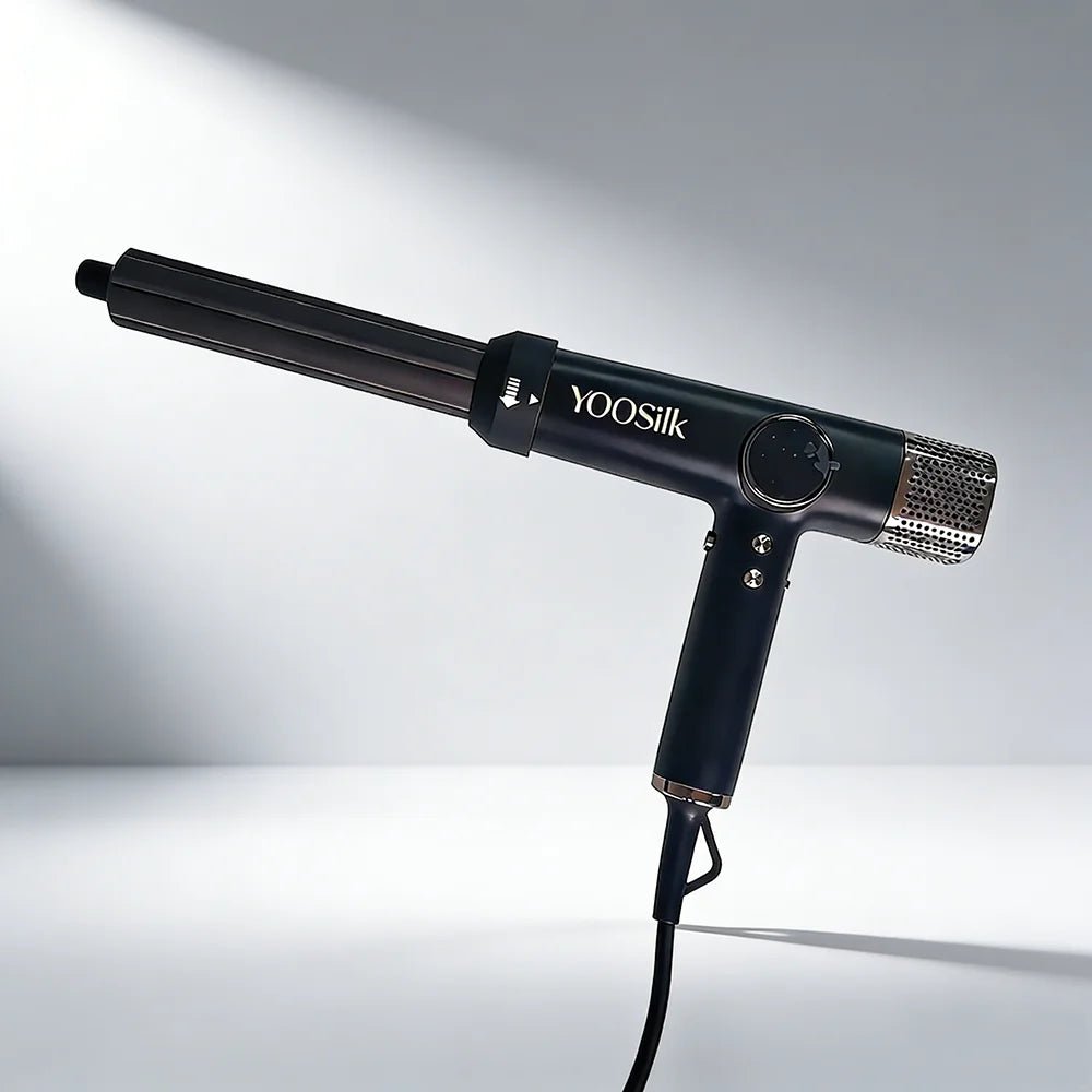 5-in-1 Negative Ion Hair Dryer with Air Warp Styling Curling Iron 1800W Powerful High Speed Low Noise Brushless Blow Dryer Peaceful Pleasures Health and Wellness