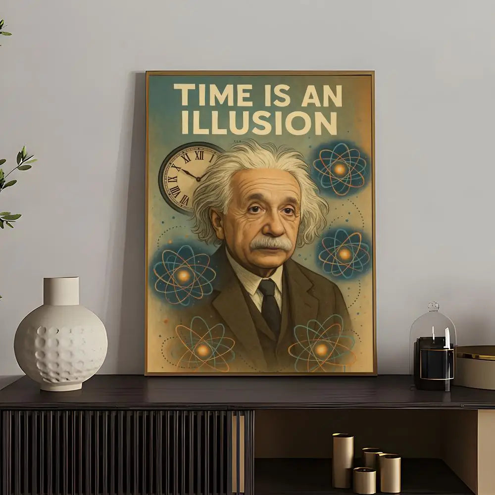 Hot Aalbert Einsteines Poster Versatile HD Waterproof Wall Art Self-Adhesive Decor for Any Space Ideal Gift Peaceful Pleasures Health and Wellness z7 50X70cmNoframe