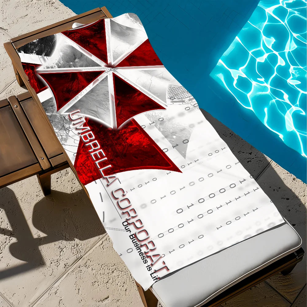 Resident Evil Quick-Dry Beach Towel | Travel, Gym & Camping Quick-Dry Beach Towel Peaceful Pleasures Health and Wellness z1 STJ40x70CM