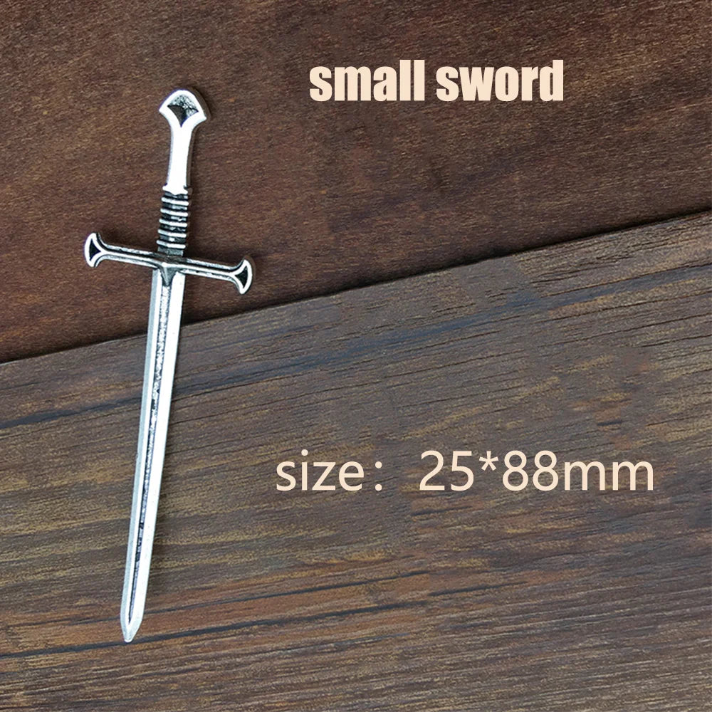 Medieval Leg Props PU Leather Punk Rivet Leggings Harness Metal Sword