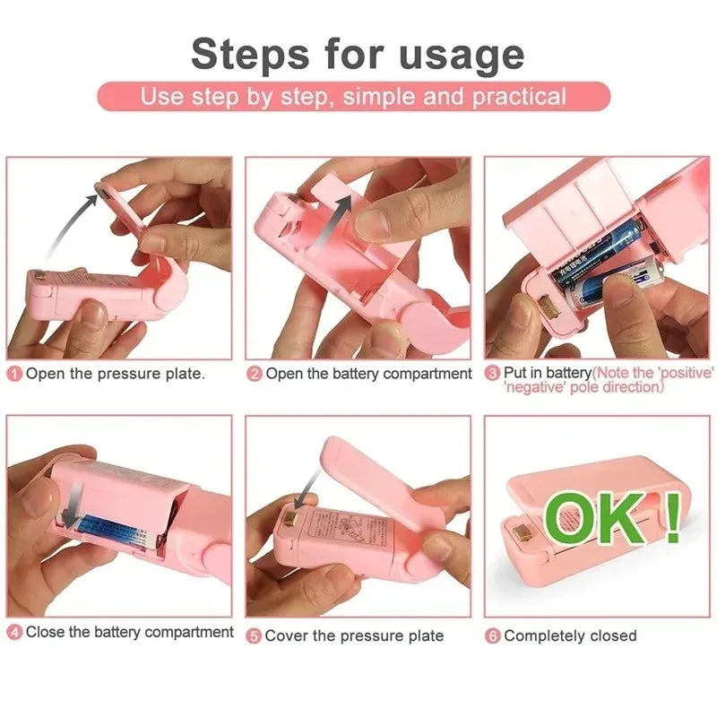 Mini Portable Heat Bag Sealer | Kitchen Snack Fresh Keeper