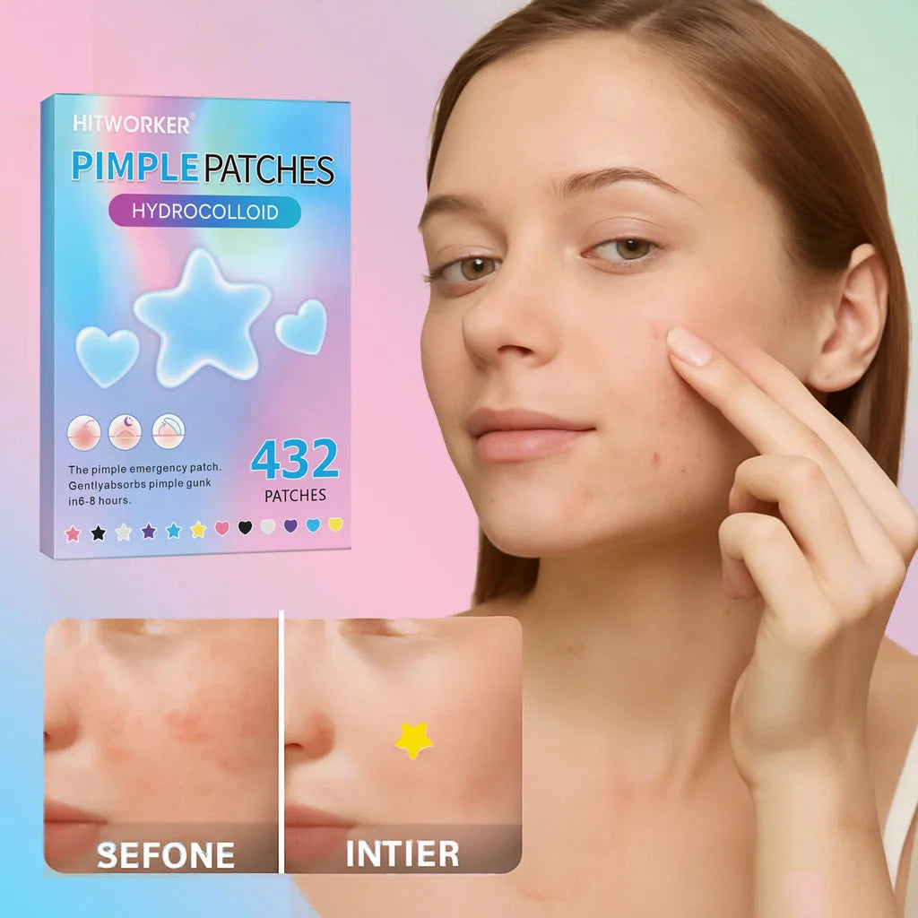 Invisible Waterproof Hydrocolloid Acne Patches – All Skin Types