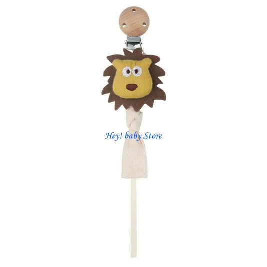 Baby Pacifier Chain Clip | Plush Animal Holder & Teether Pacifier Chain Clip Peaceful Pleasures Health and Wellness