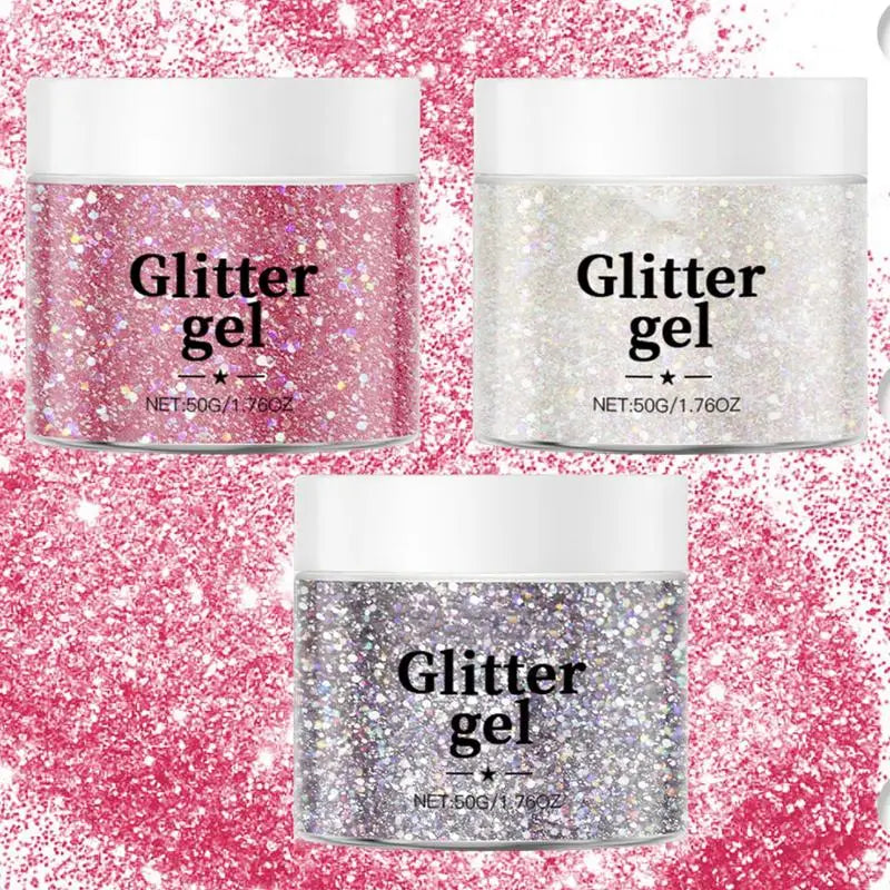 Body Glitter Gel – Holographic Face, Eye, Hair & Lip Sparkle