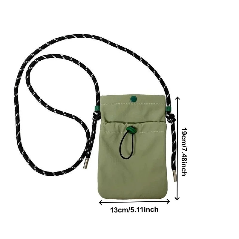 Mini Nylon Crossbody Bag – Phone Wallet Shoulder Purse