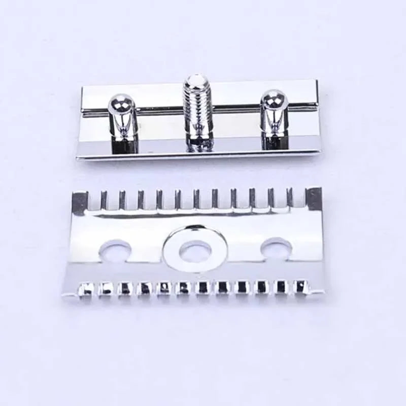 YAQI Chrome Open Comb Shaving Razor Head for Men Lightweight Design with 0.20mm Blade Gap for Smooth Shaving Experience Peaceful Pleasures Health and Wellness