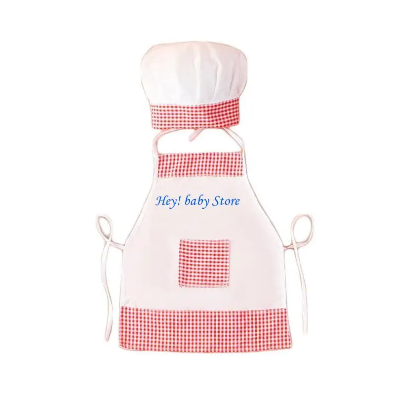 Baby Chef Hat & Apron Photo Prop Costume Set | 0–12 Months