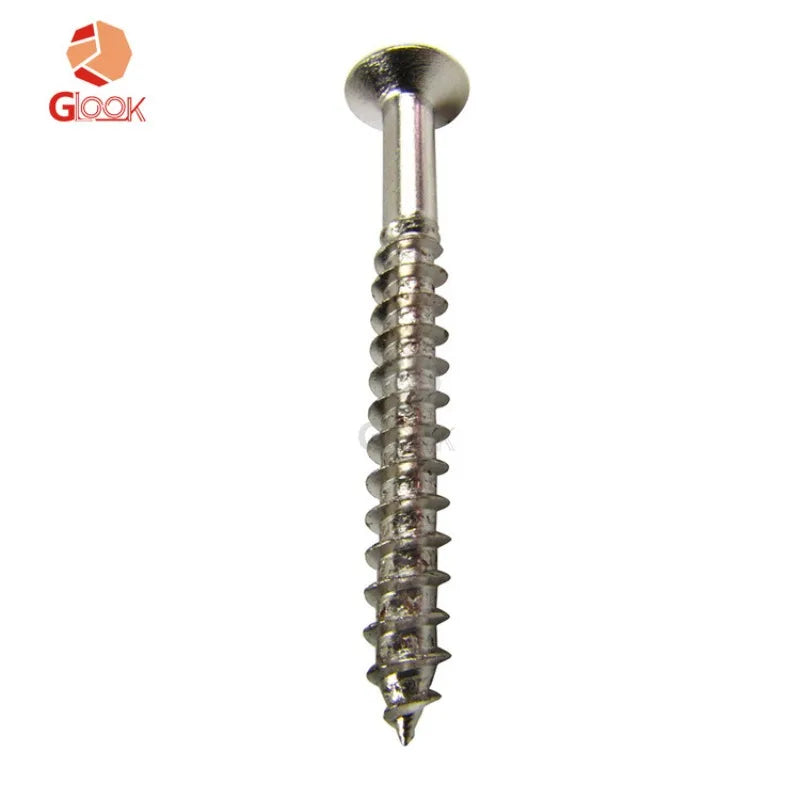 Electric Guitar Reinforcement Plate Screws Neck Connecting 5 Silver