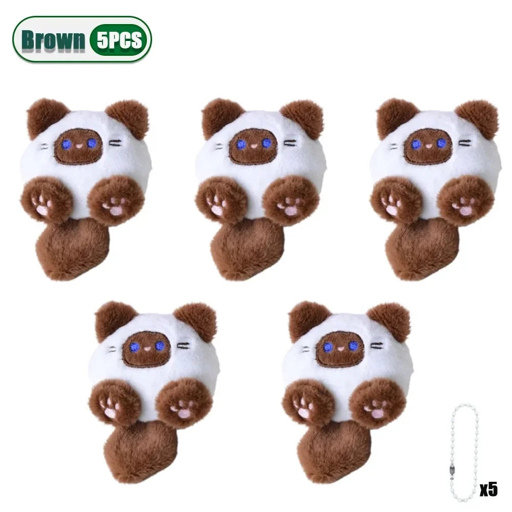 Cute Plush Cat Keychain Pendant – 1-20 Pack | Bag Charm