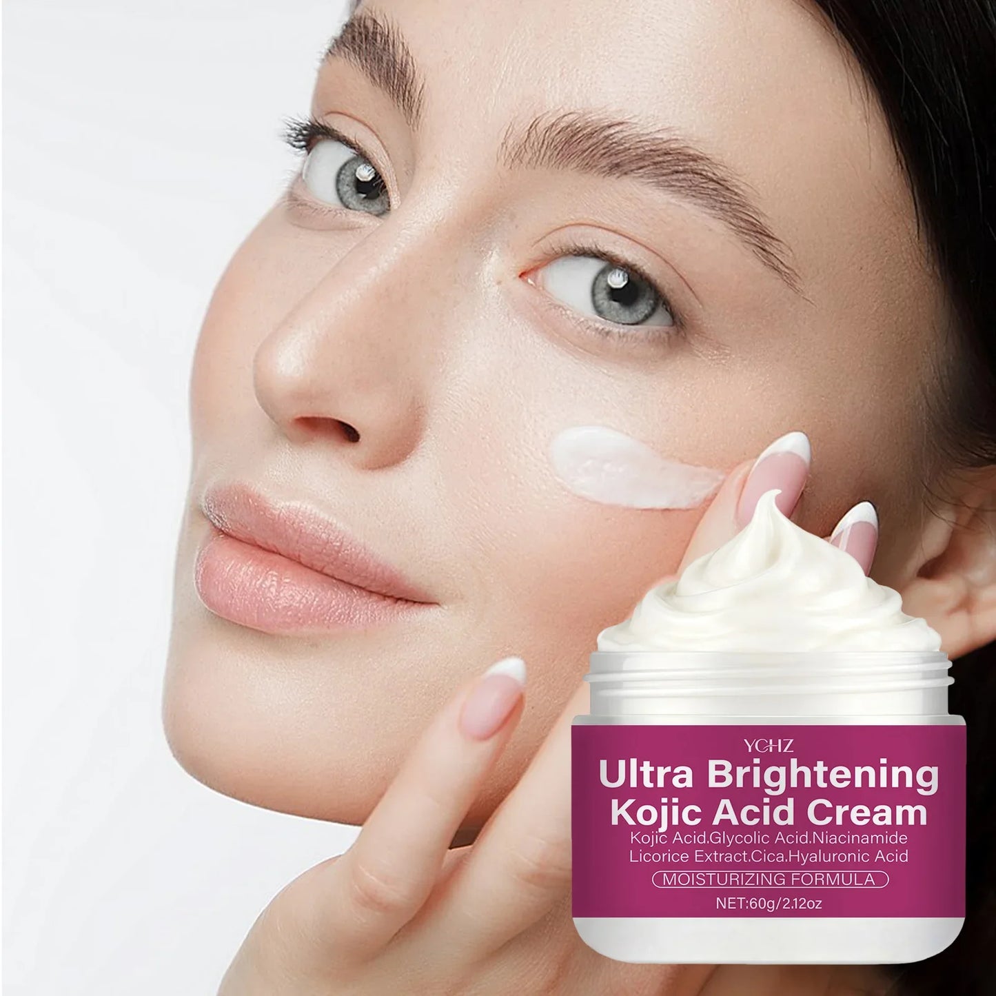 Kojic Acid Brightening Cream – Niacinamide, Vitamins C & E