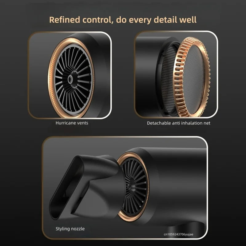 Latest 2400W Quick Drying Hair Dryer With Led Display Light And Billion Level Blue Light Negative Ion Hair Dryer Peaceful Pleasures Health and Wellness