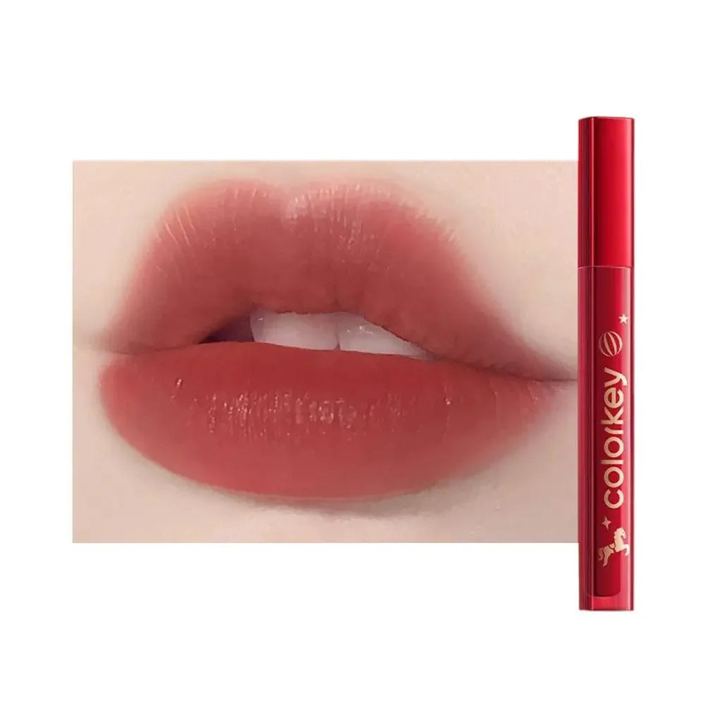 COLORKEY [Year of the Horse Limited Edition] Water Mist Lip Glaze Set Unique Gift Box Matte Velvet Lipstick Eyeshadow Makeup Peaceful Pleasures Health and Wellness R350