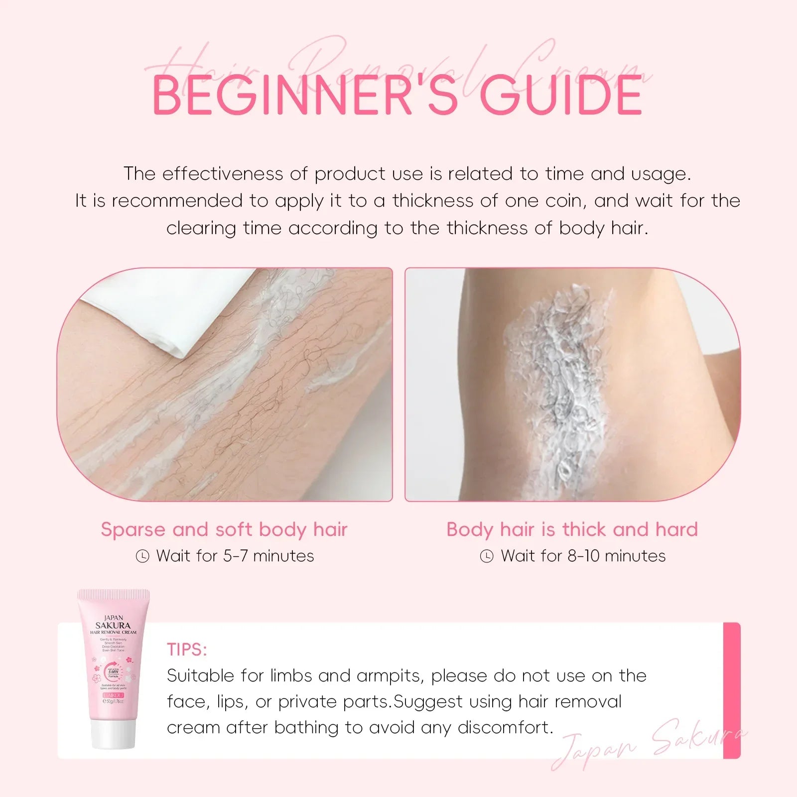 LAIKOU Hair Removal Cream Intimate Areas Epilator Cream Painless Health Hair Remover Growth Inhibitor Men Woman Body Care 50g Peaceful Pleasures Health and Wellness