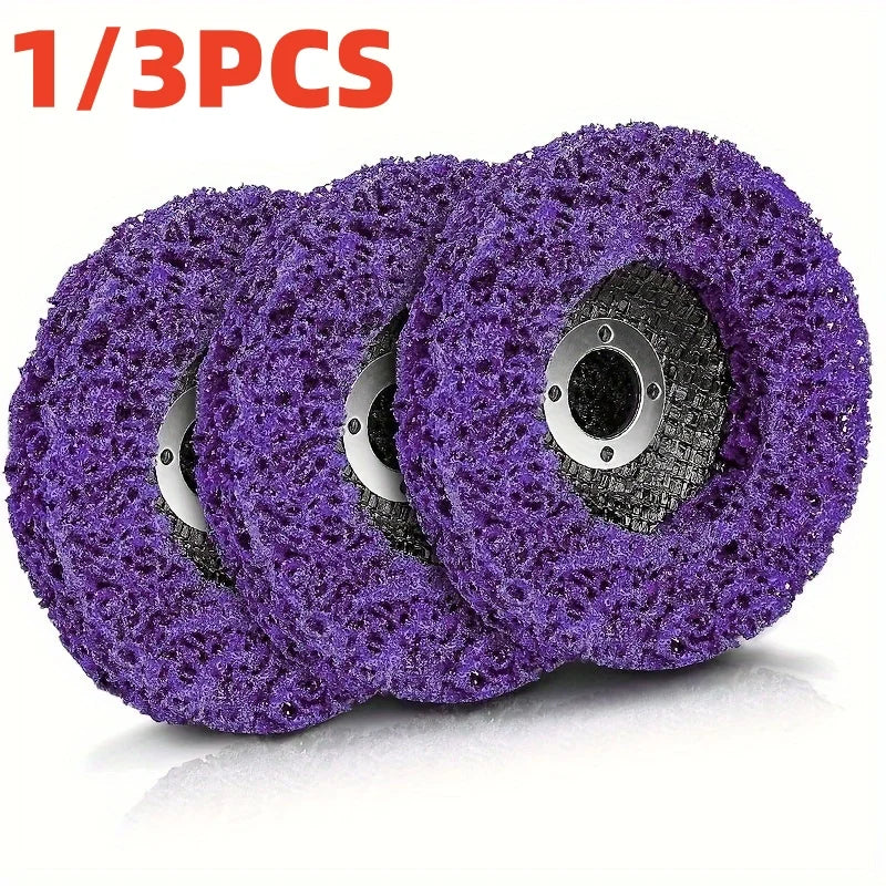 100mm Coral Poly Strip Disc – Rust & Paint Removal Abrasive Wheel Peaceful Pleasures Health and Wellness