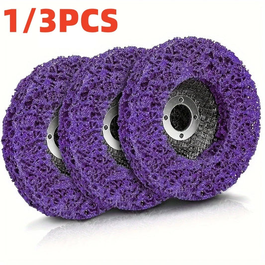 100mm Coral Poly Strip Disc – Rust & Paint Removal Abrasive Wheel Peaceful Pleasures Health and Wellness